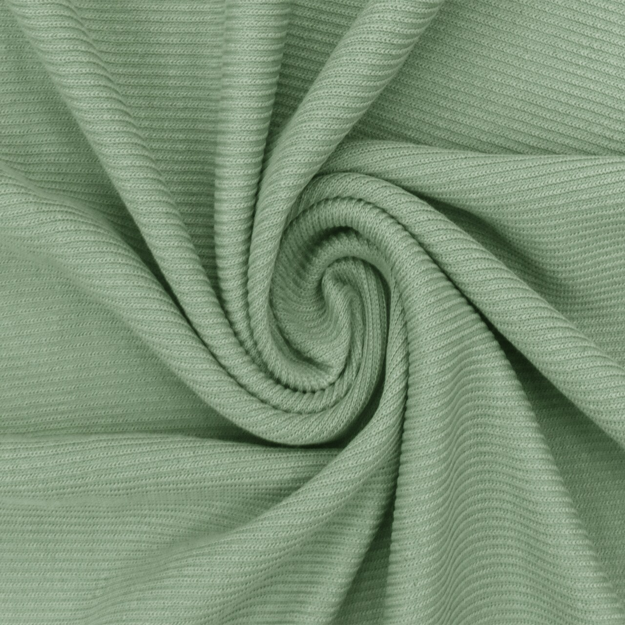 Sage Green Famous Maker Washed Stretch 1x1 Rib Knit Fabric By the Yard